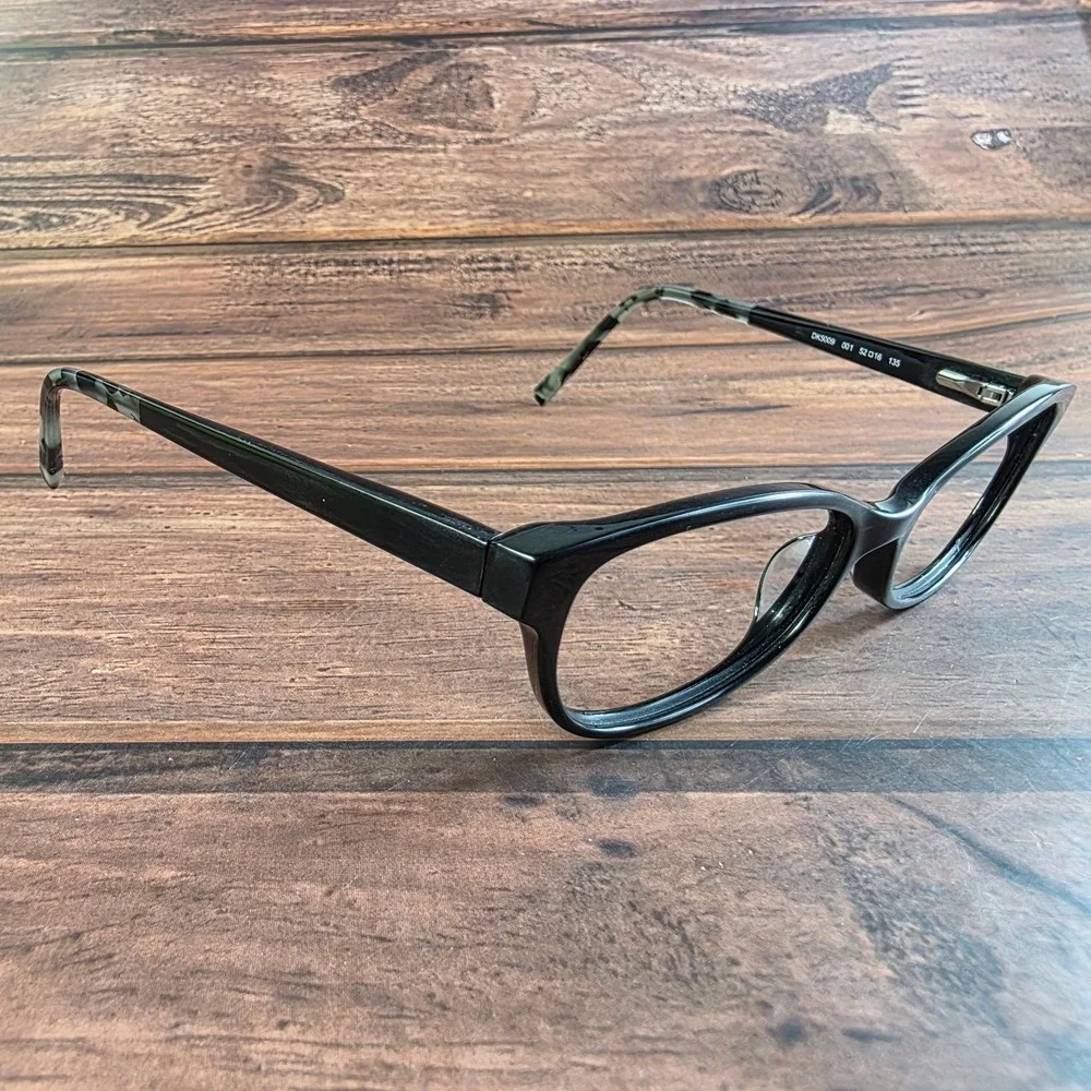 DKNY Eyeglasses‎ womens Black 52-16-135 Plastic Frame Stylish